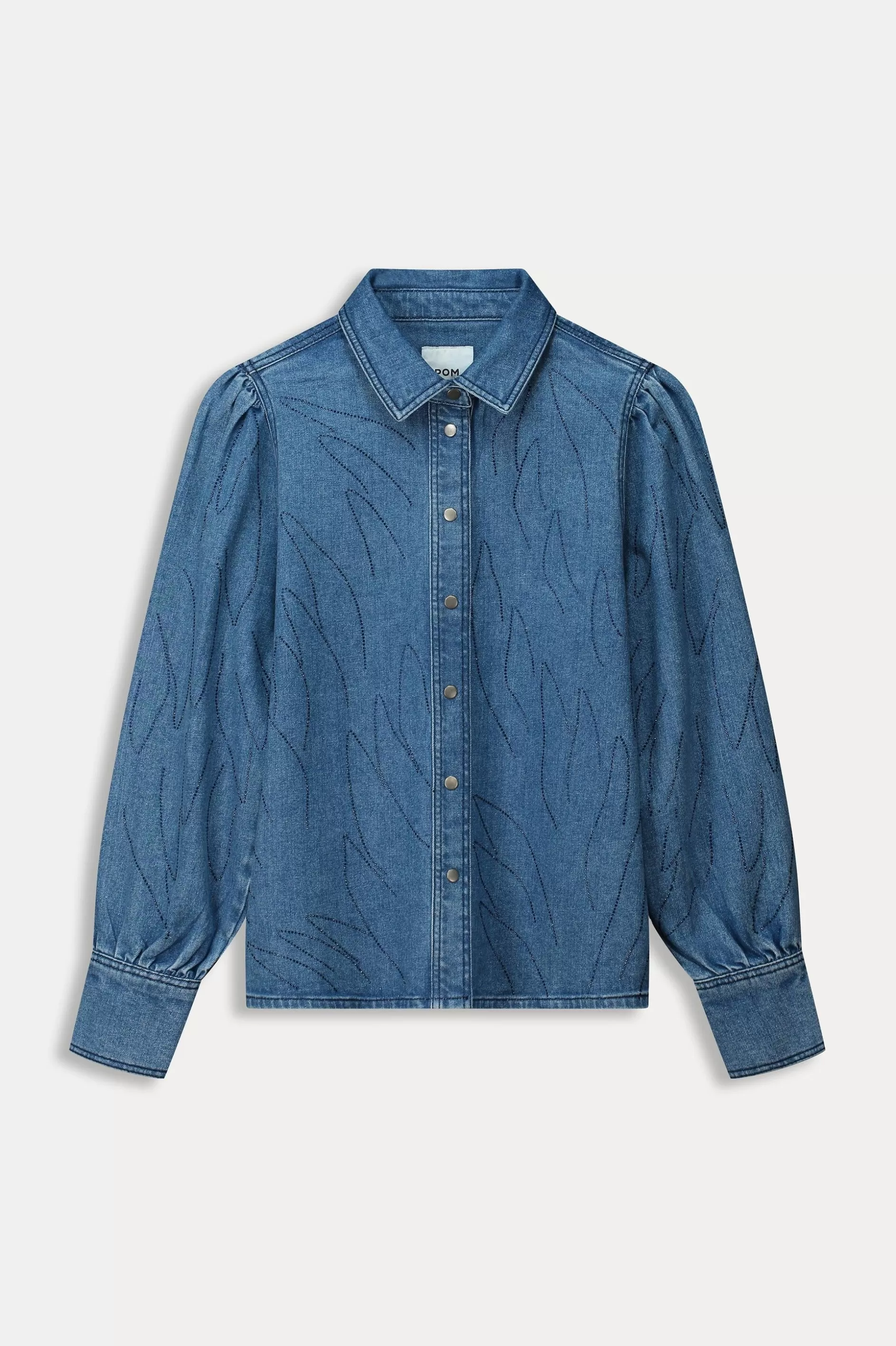 POM Amsterdam BLOUSE Denim | Co-Ords | Blouses