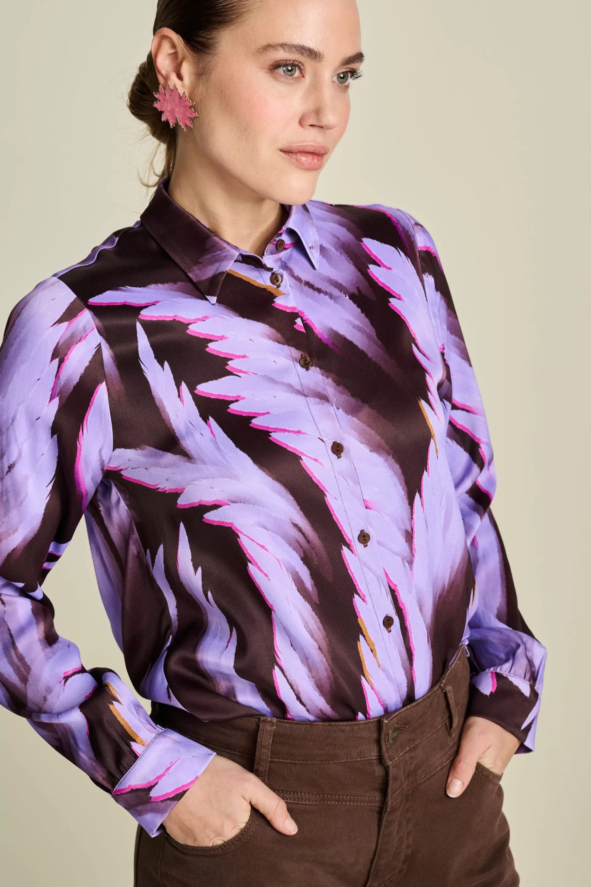 POM Amsterdam BLOUSE Mila Satin | Blouses