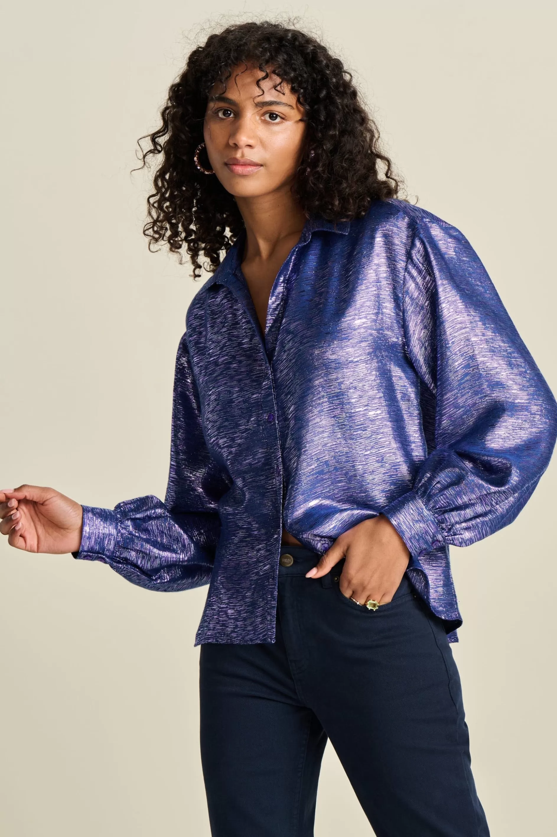 POM Amsterdam BLOUSE Violet | Blouses