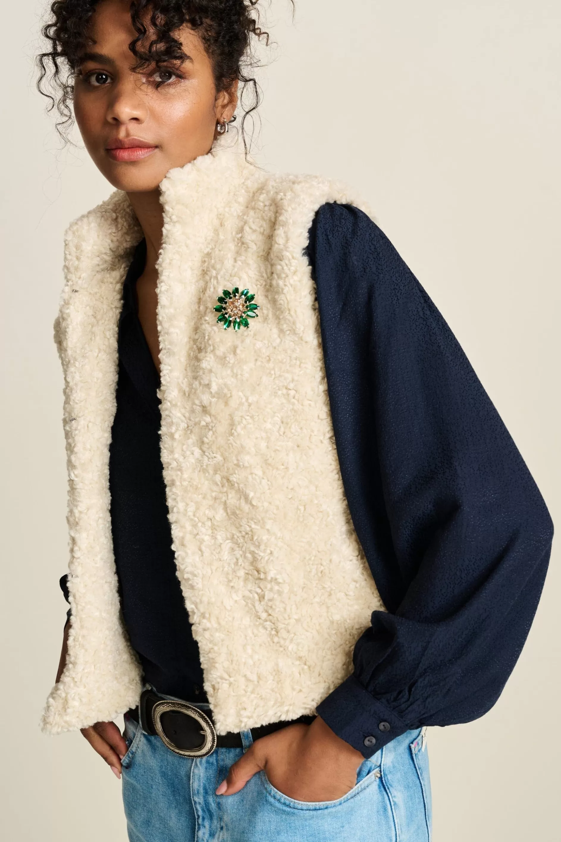 POM Amsterdam GILET Teddy Love | Gilets | Jassen & Blazers