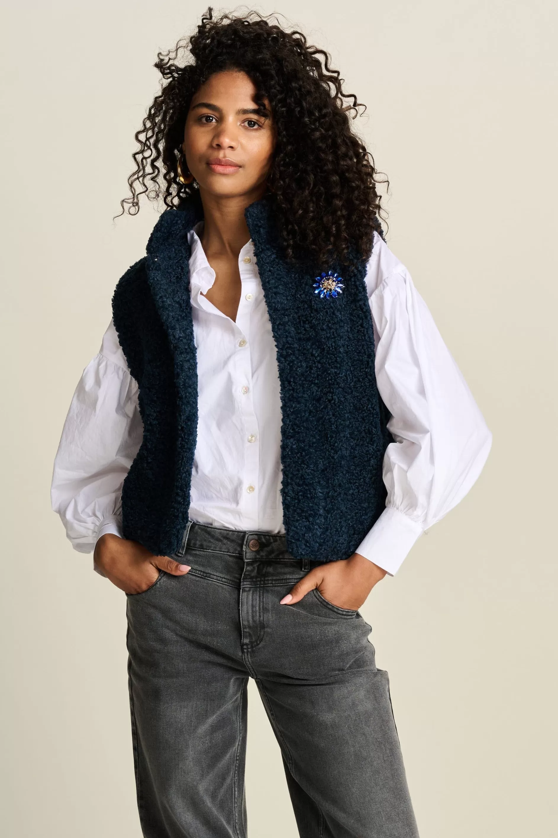 POM Amsterdam GILET Teddy Love | Gilets | Jassen & Blazers