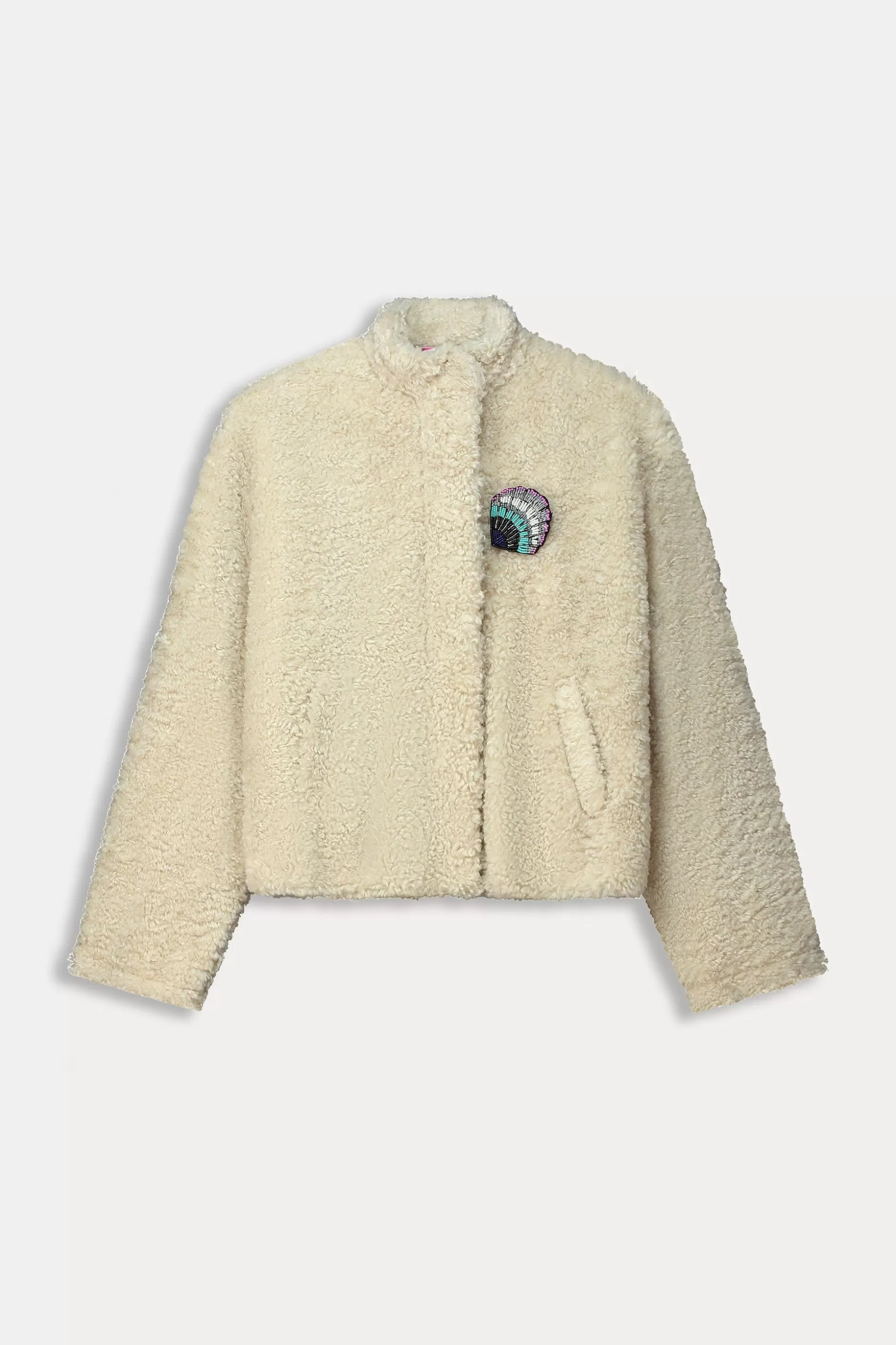 POM Amsterdam JACKET Teddy Ecru | Jassen & Blazers