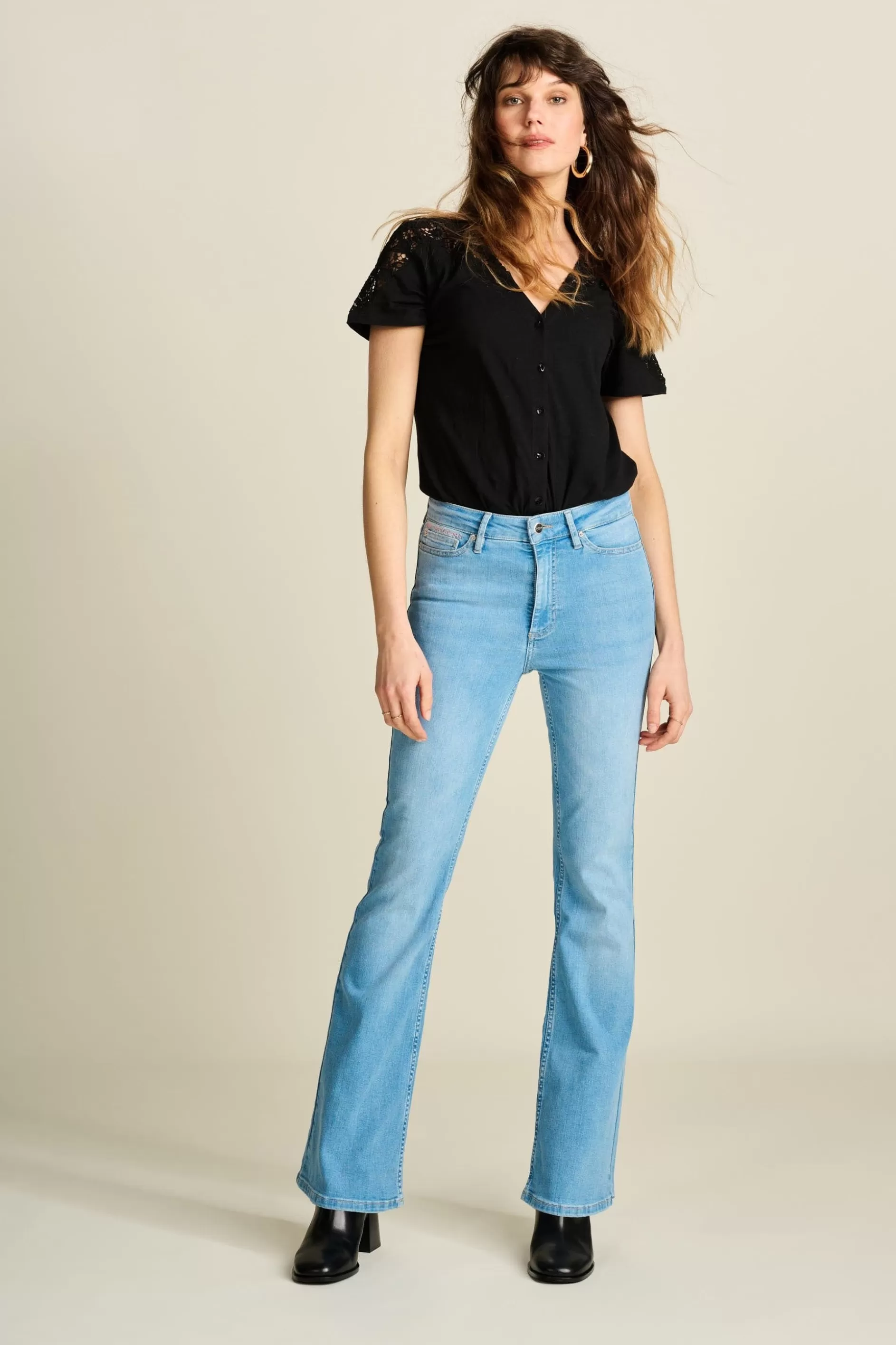 POM Amsterdam JEANS Esmee Flare | Jeans | Broeken