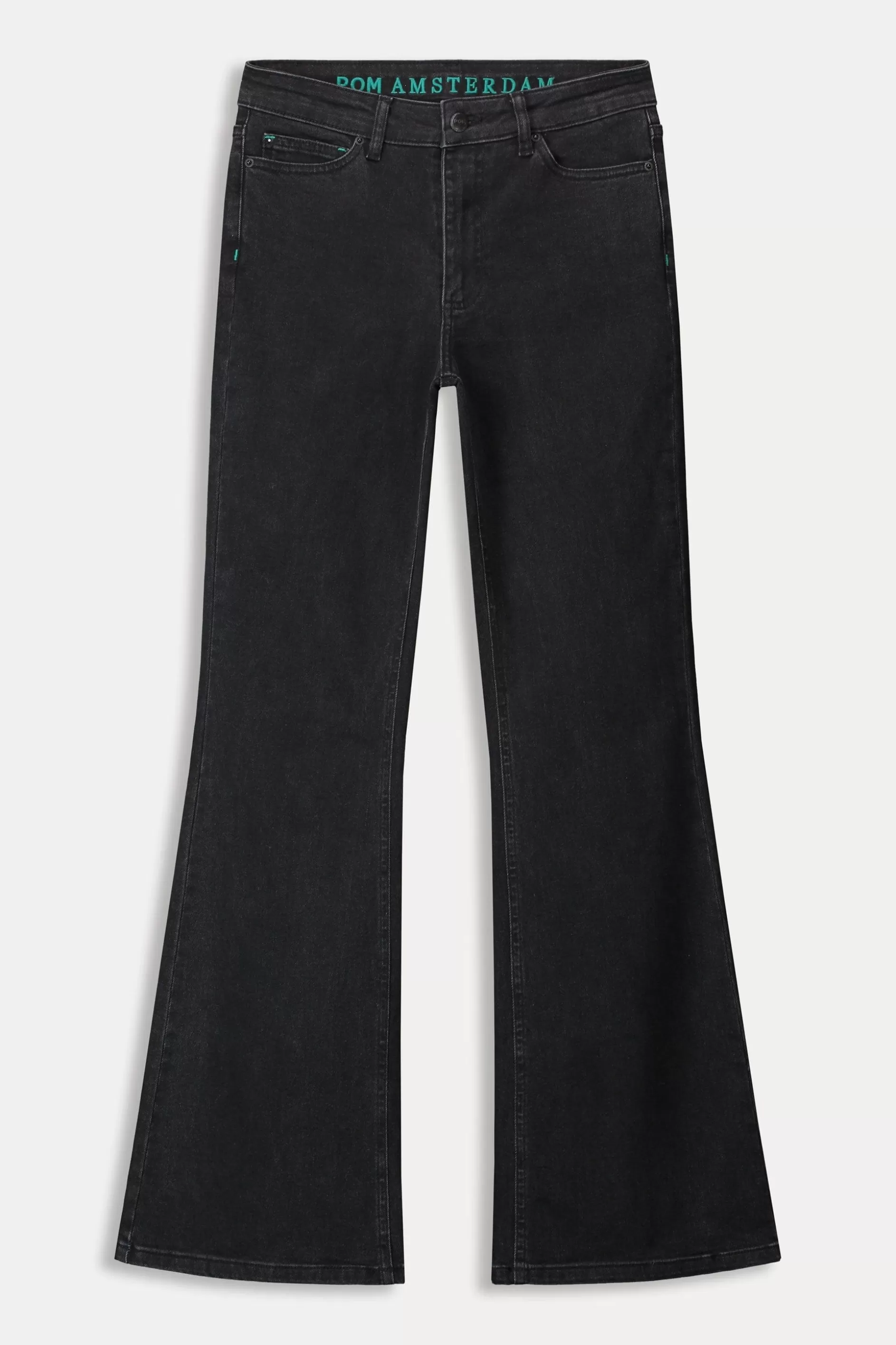 POM Amsterdam JEANS Esmee Flare Vintage Black | Jeans | Broeken