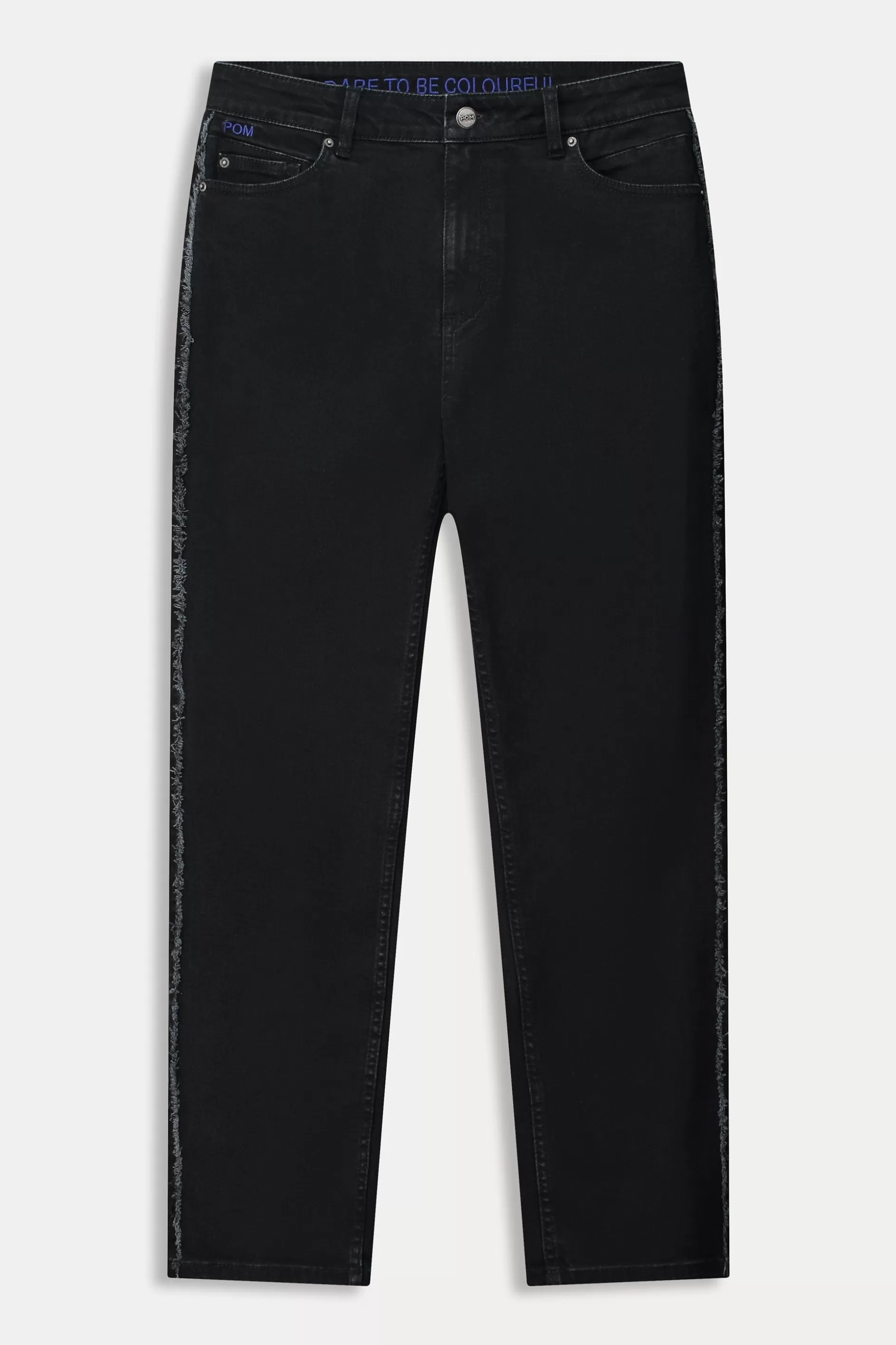 POM Amsterdam JEANS Tapered Washed Black | Co-Ords | Broeken