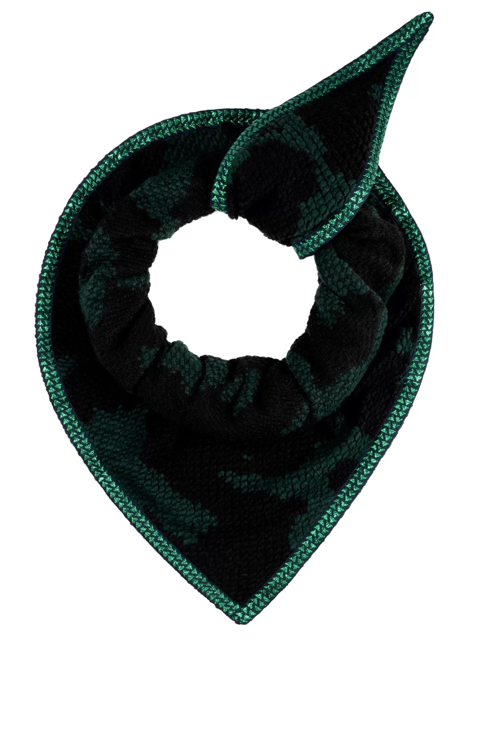 POM Amsterdam SJAAL Camo Green Black | Sjaals